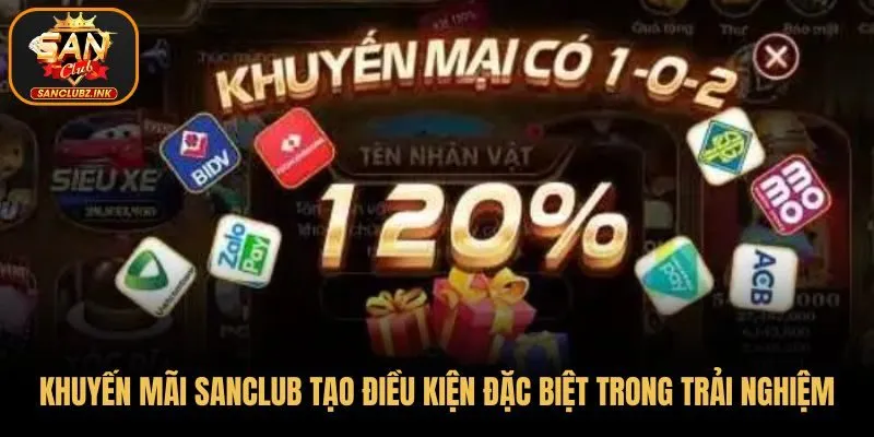 Khuyến mãi SanClub tạo điều kiện đặc biệt trong trải nghiệm